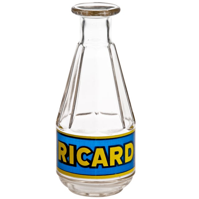 Vintage French Ricard Glass Carafe Chairish