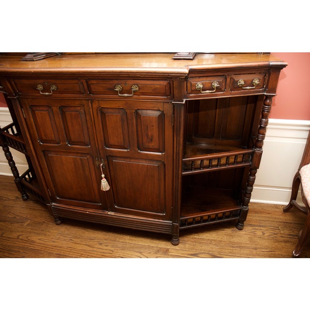 Victorian Style Sideboard Buffet With Mirror Chairish