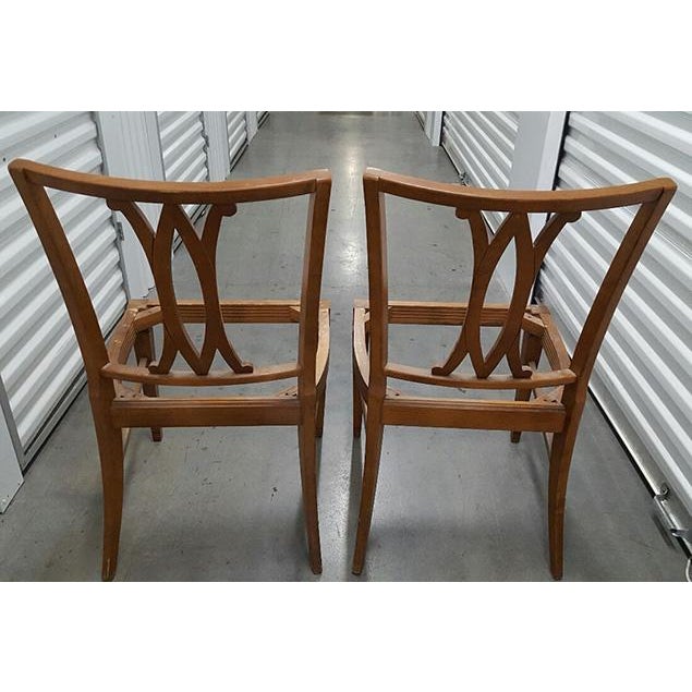 Wood Dining Chair Frames A Pair Chairish