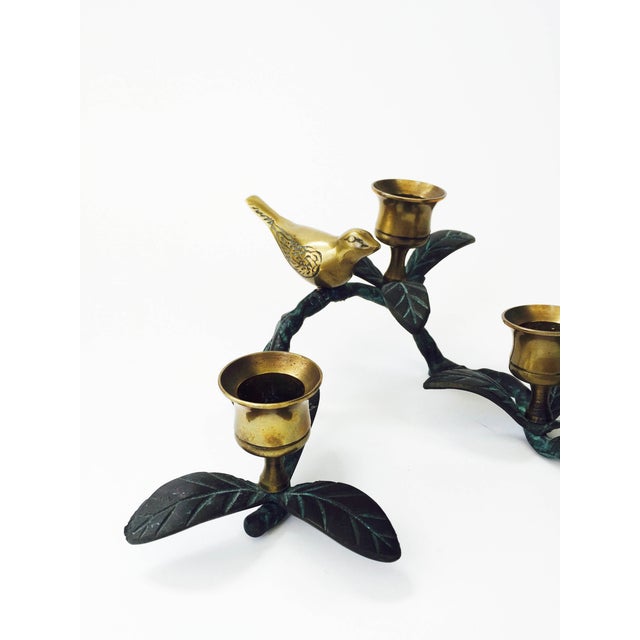 Vintage Branch Candle Holder Brass Bird Chairish