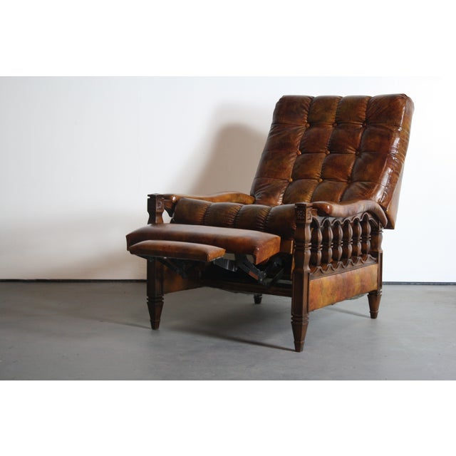 1970s Spanish Revival Tortoiseshell Recliner Chairish