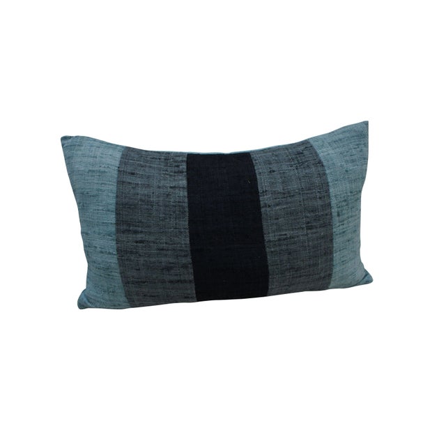 Blue Striped Throw Pillow Chairish