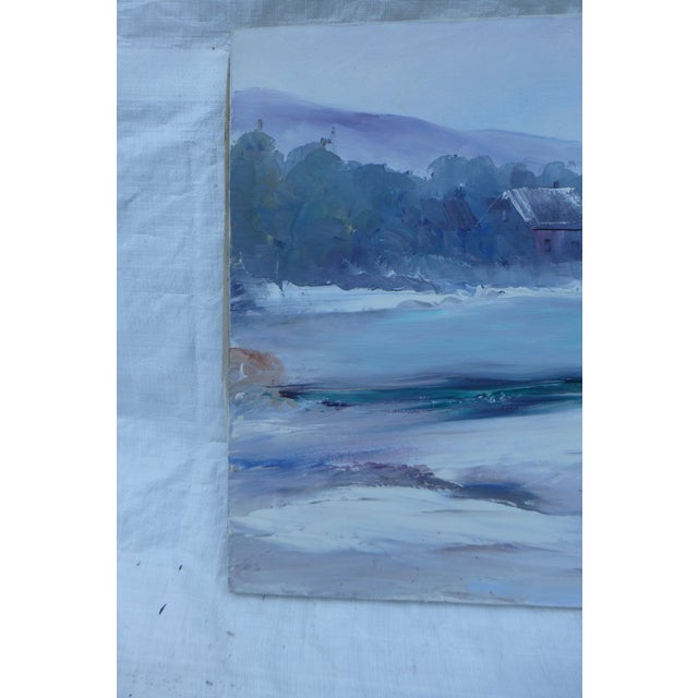 M. F. Musgrave Abstract Landscape Painting Chairish