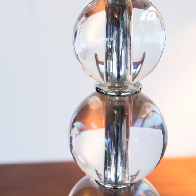 Modern Acrylic Stacked Ball Lamps A Pair Chairish