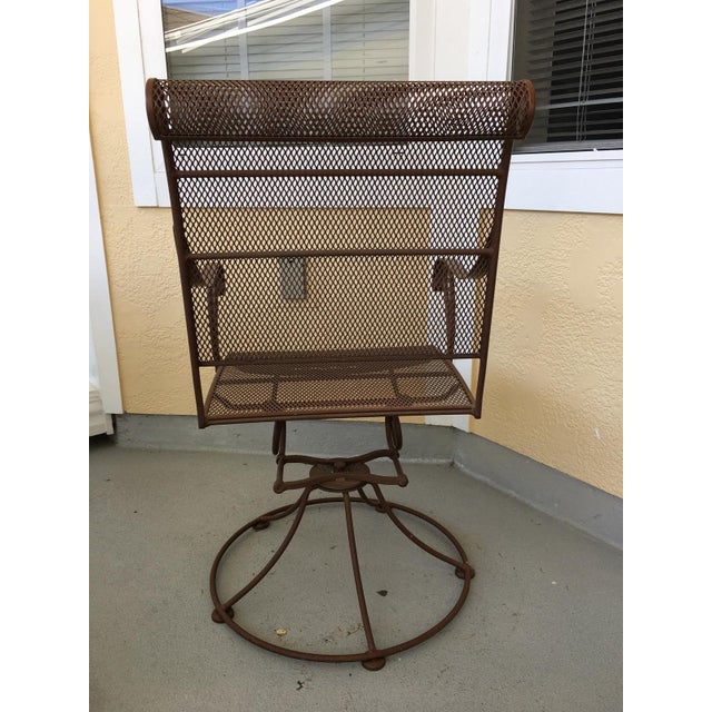 Vintage Wrought Iron Brown Patio Rocker & Glider Set ... (640 x 640 Pixel)