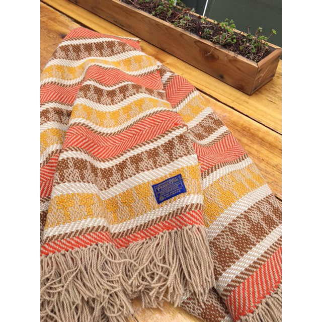 Vintage WovenPattern Pendleton Blanket Chairish