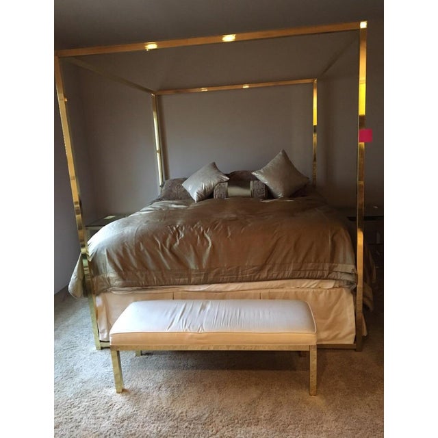 Henredon Brass King Canopy Bed Chairish