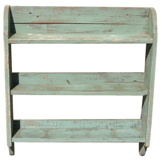 Antique Painted Pine Shelving Unit Chairish