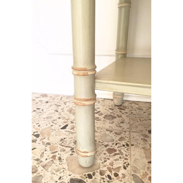 Vintage Thomasville Faux Bamboo Side Table Chairish