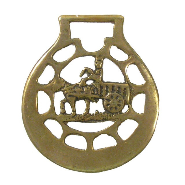 Vintage English Horse Brasses, S/5 Chairish