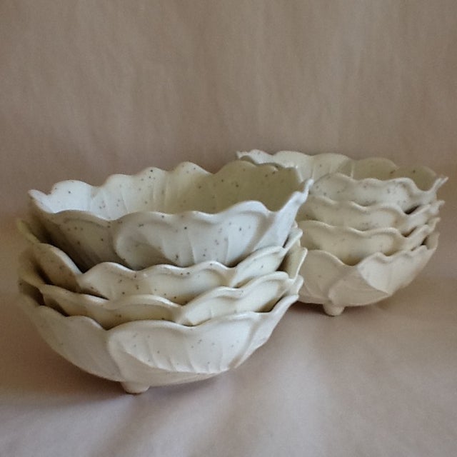 Majolica Style Cabbage Shaped Bowls Set of 9 Chairish