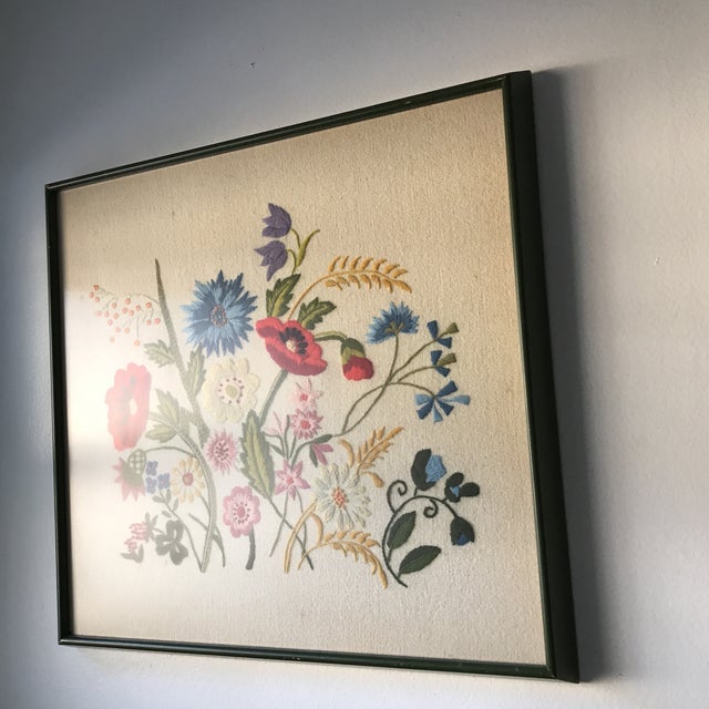 Vintage Framed Embroidered Wall Art Chairish