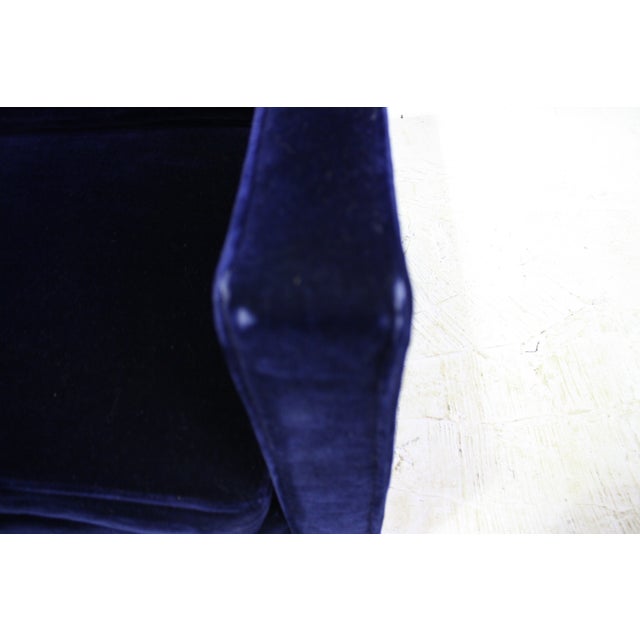 Ward Sofa in Navy Blue Mohair by Brickell Chairish