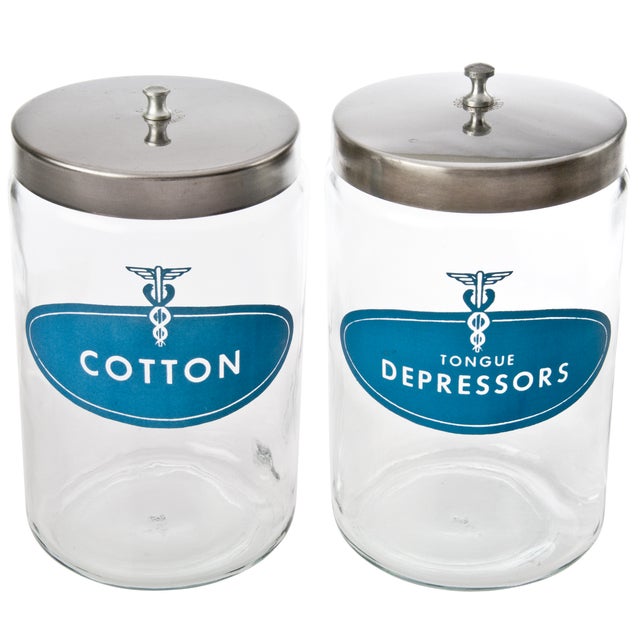 Vintage Medical Storage Jars A Pair Chairish