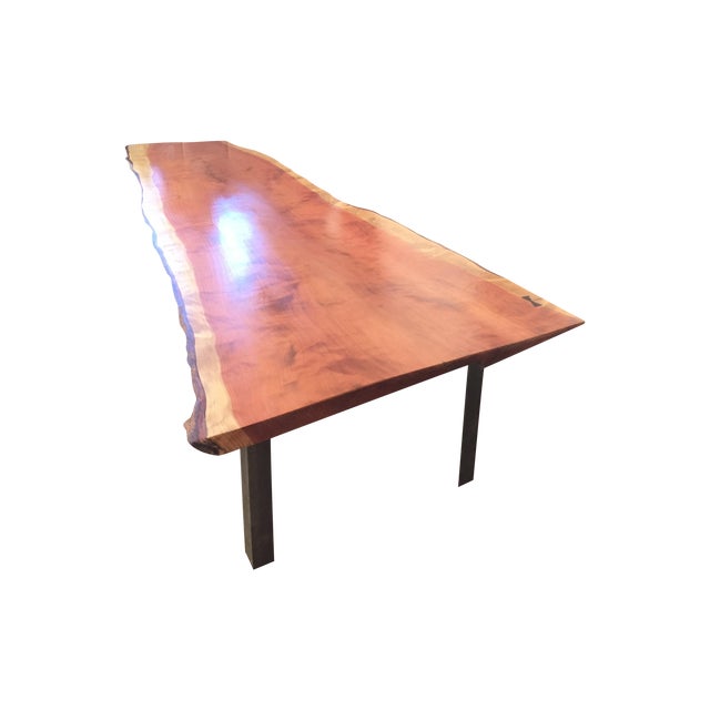 Handmade Redwood Slab Table Chairish