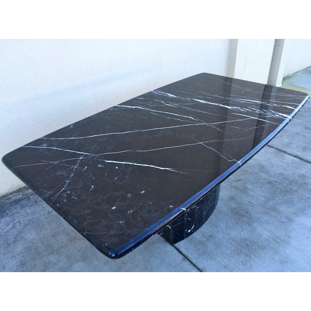 Black Modern Italian Marble Dining Table Chairish