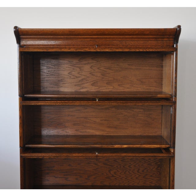 Antique Gunn Furniture Oak Barrister Bookcase Chairish