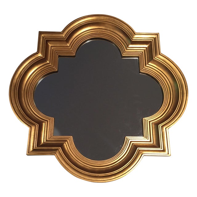 Gold Quatrefoil Mirror Chairish