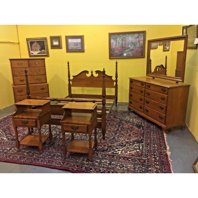 Vintage Heywood Wakefield 5 Piece Wintrhop Bedroom Set ...