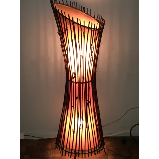 Vintage Bamboo Floor Lamp | Chairish