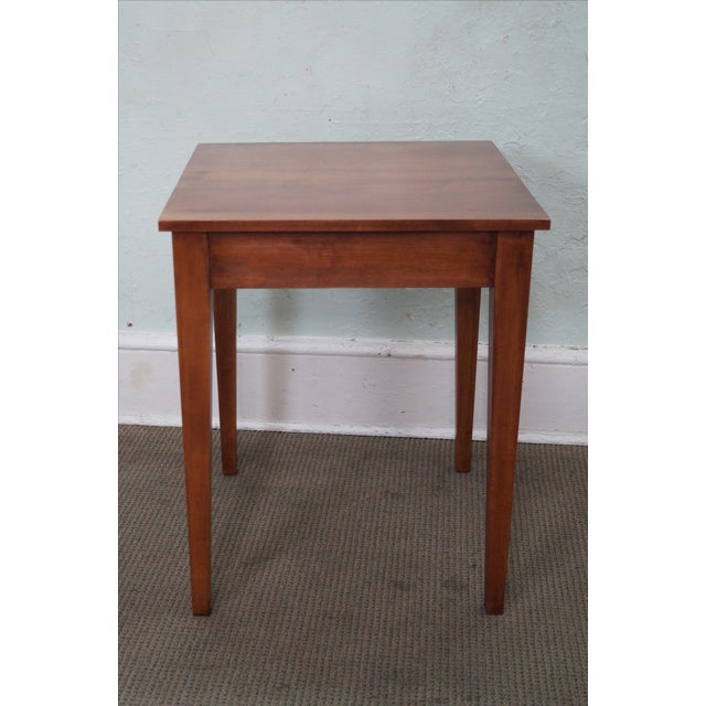 Ethan Allen Country Colors Solid Maple Square Desk Chairish