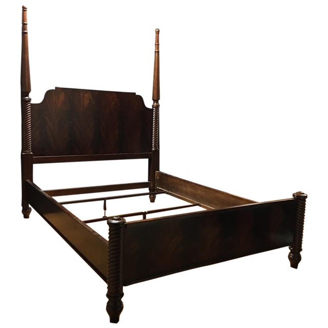 Traditional King Mahogany Bed Frame Chairish