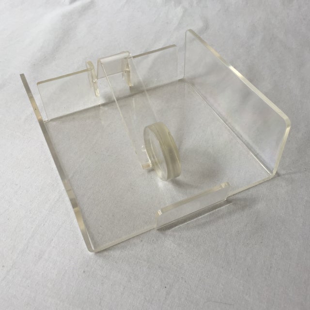 Lucite Cocktail Napkin Holder Chairish