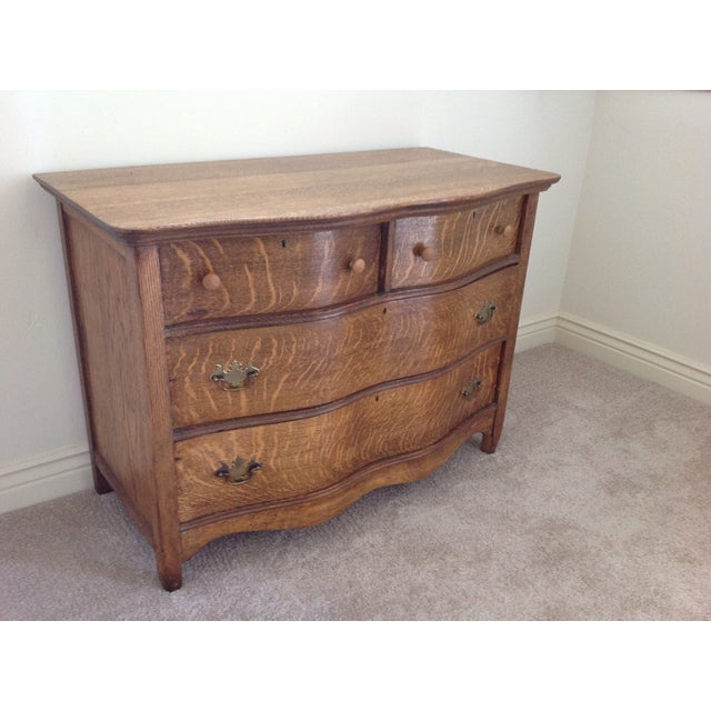 Antique 4Drawer Tiger Oak Dresser Chairish