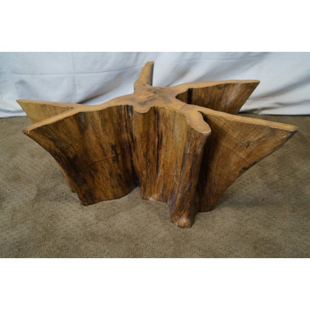 Genuine Cypress Wood Stump Free Form Coffee Table Chairish
