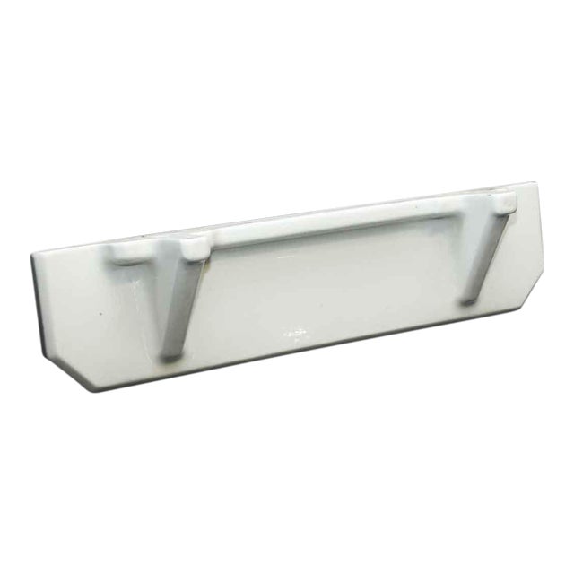White Porcelain Bathroom Shelf Chairish