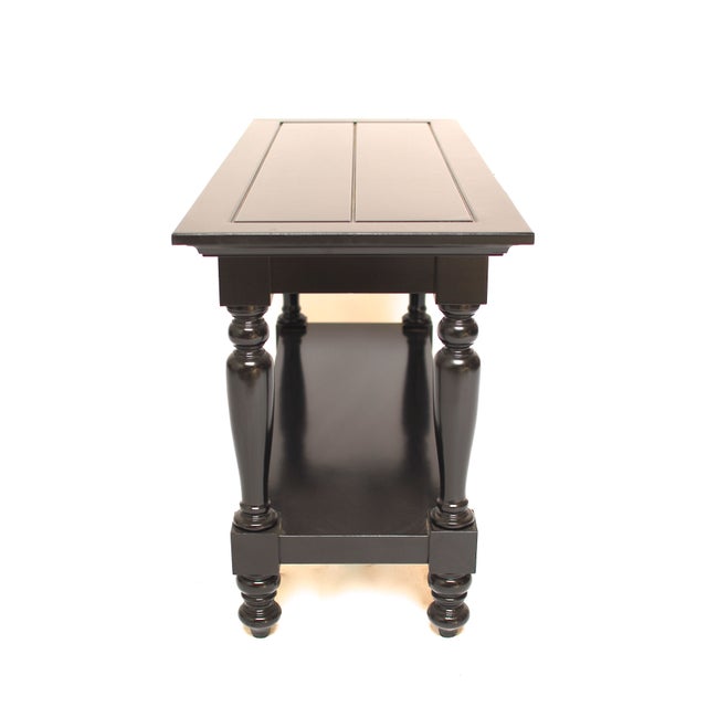 Vintage Black Console Table Chairish