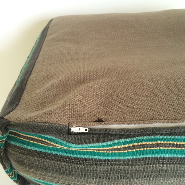 Turquoise Square Ottoman Chairish