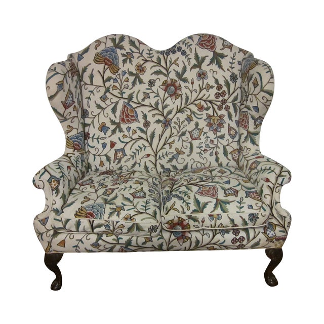 Antique English Chippendale High Back Loveseat Chairish