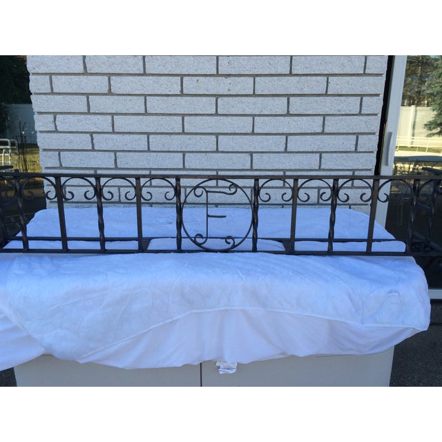Vintage Wrought Iron Flower Window Boxes Pair Chairish