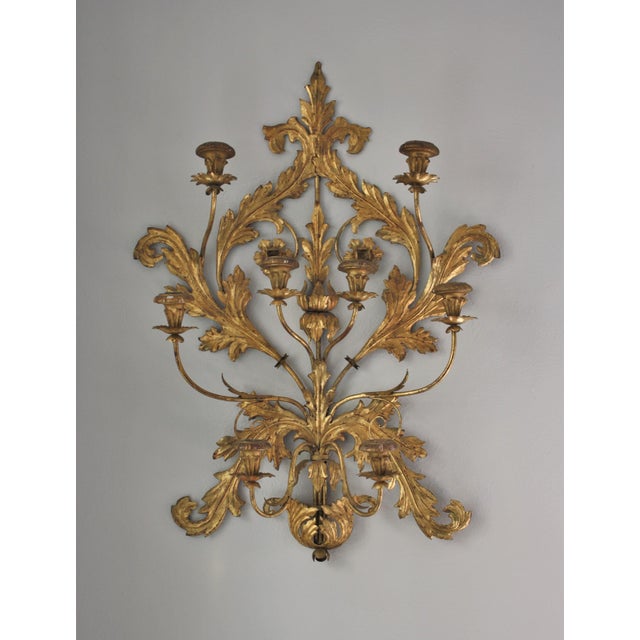 Antique Italian Gilt Metal Wall Sconce Chairish