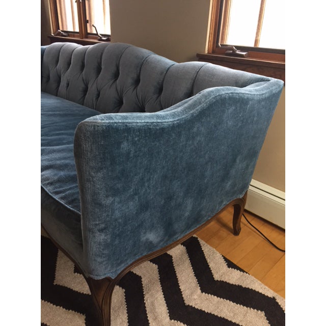 Vintage Tufted Velvet Sofa Chairish