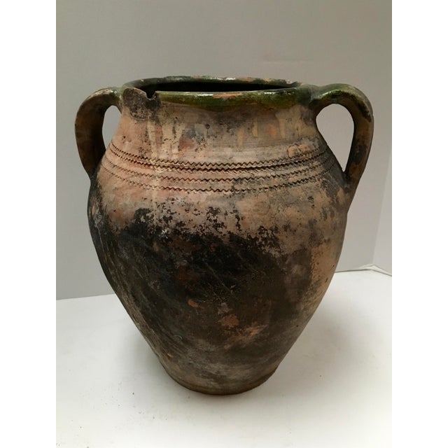 Antique Early 1900s Turkish Olive Oil Jar | Chairish