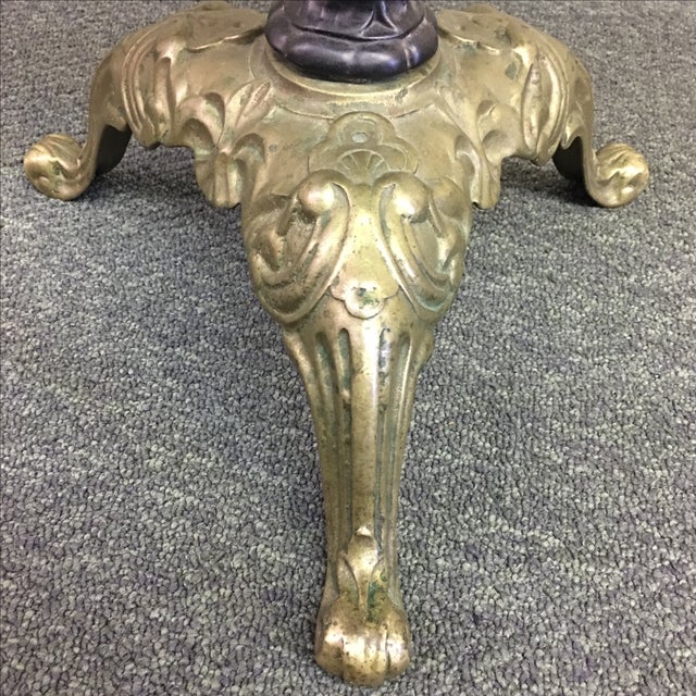 Antique Cast Iron & Velvet Piano Stool Chairish