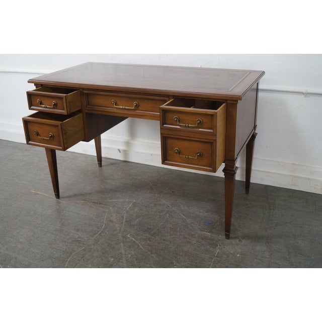 Hekman Vintage Regency Style Leather Top Writing Desk Chairish
