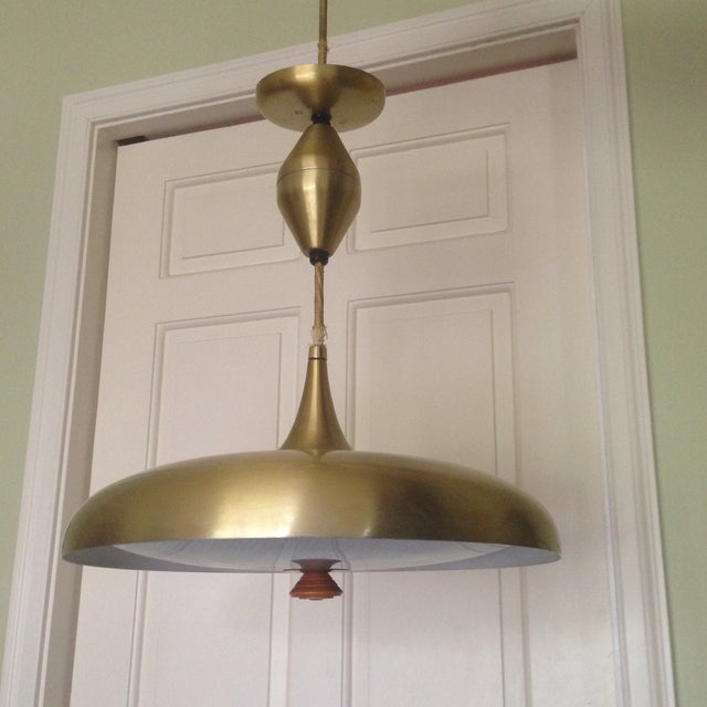 MidCentury Flying Saucer Pendant Light Chairish