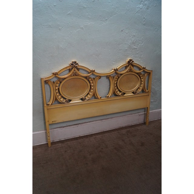 Vintage Gold Painted French King Size Headboard Chairish