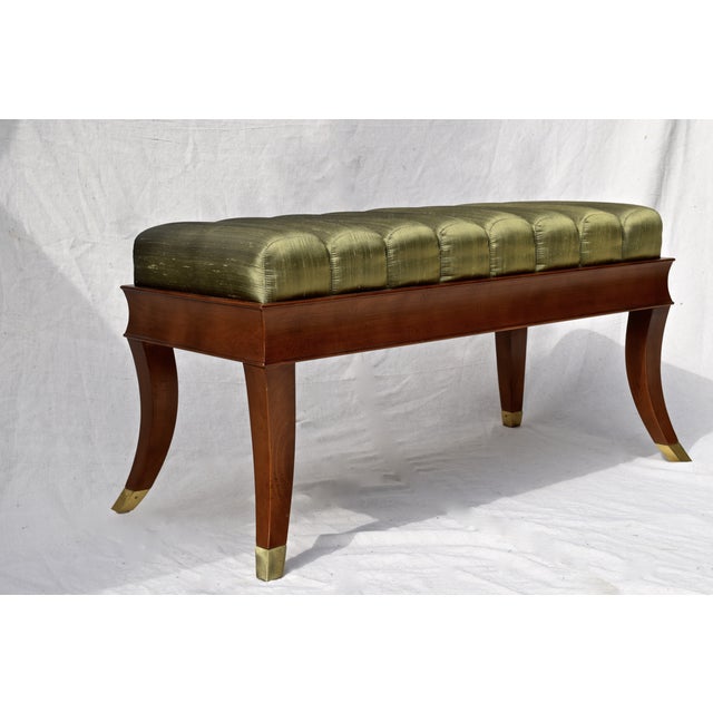 klismos leg bench ~ baker furniture klismosstyle bench chairish klismos leg bench ~ baker furniture klismosstyle bench chairish