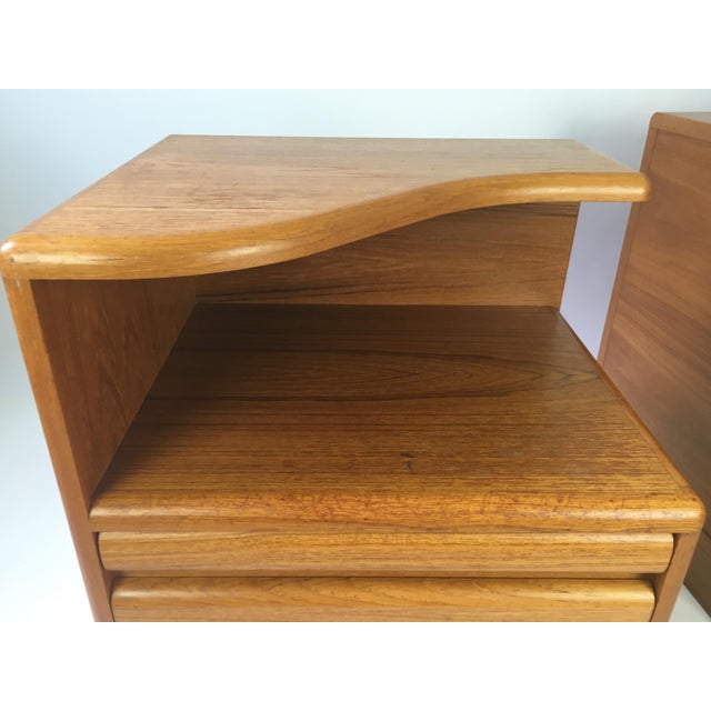 Vintage Modican Canadian Teak Nightstands Pair Chairish