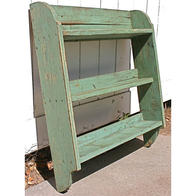 Antique Painted Pine Shelving Unit Chairish