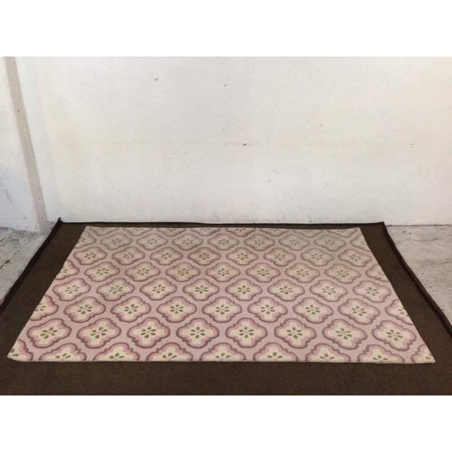 Pottery Barn Kids Pink Finley Wool Rug - 5' X 7'11" | Chairish (640 x 640 Pixel)