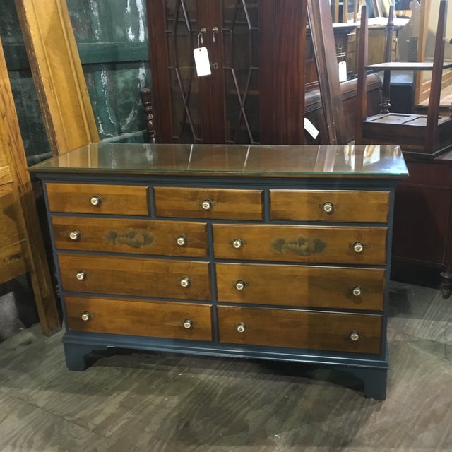 Vintage Hitchcock Blue Bedroom Dresser Chairish