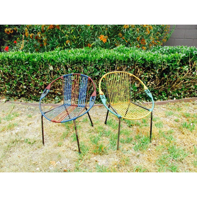 MidCentury Children's Hoop Cord Chair A Pair Chairish