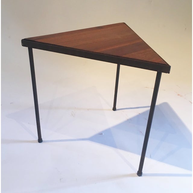 MidCentury Triangle Side Table Chairish
