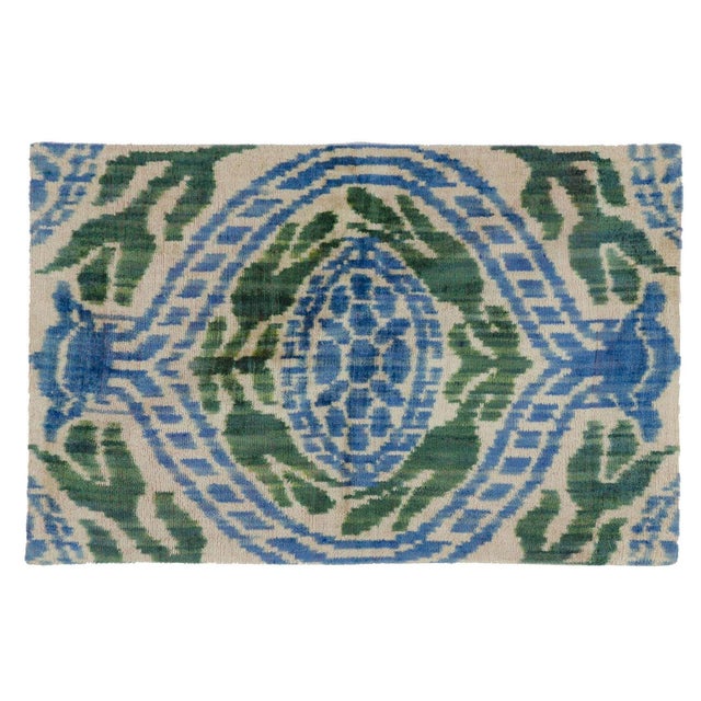 Vintage Mineral Blue & Turquoise Silk Pillow Chairish