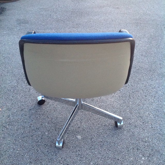 Royal Blue & Chrome Allsteel Office Chair Chairish